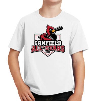 10U Canfield All-Stars White Youth Tee Thumbnail